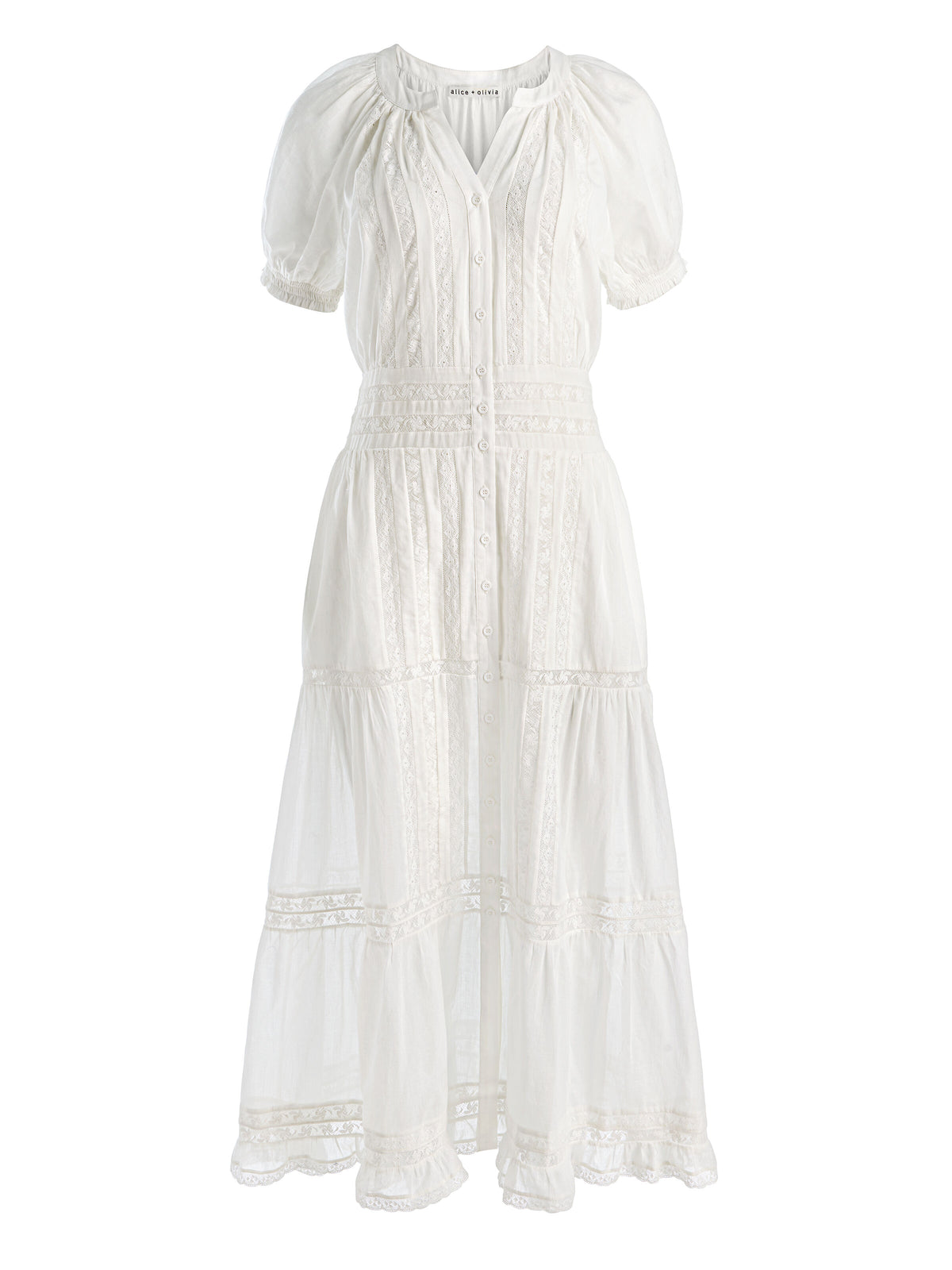 KATHRYN MIDI SHIRT DRESS - OFF WHITE