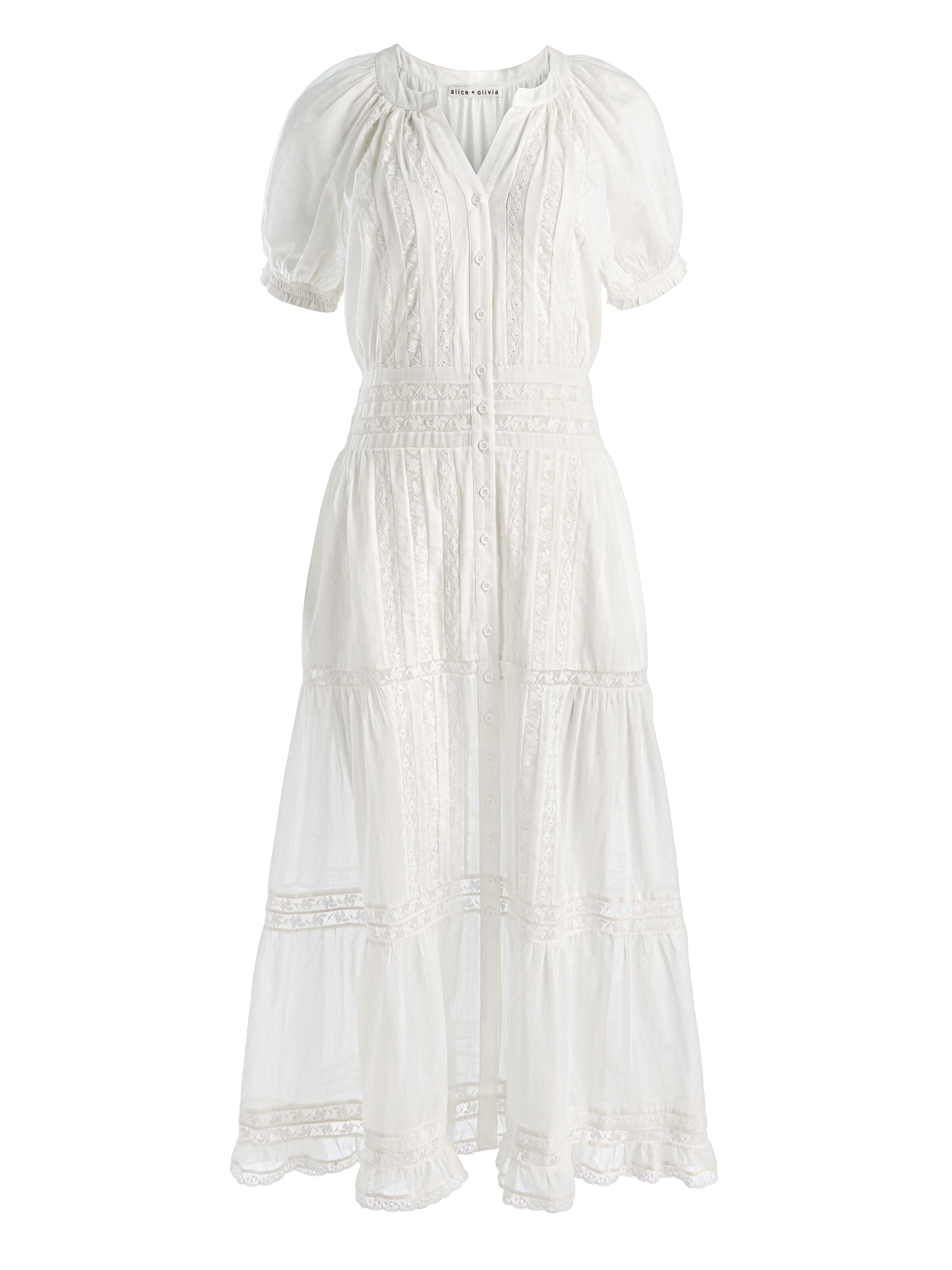 KATHRYN MIDI SHIRT DRESS-OFF WHITE-ALICE + OLIVIA