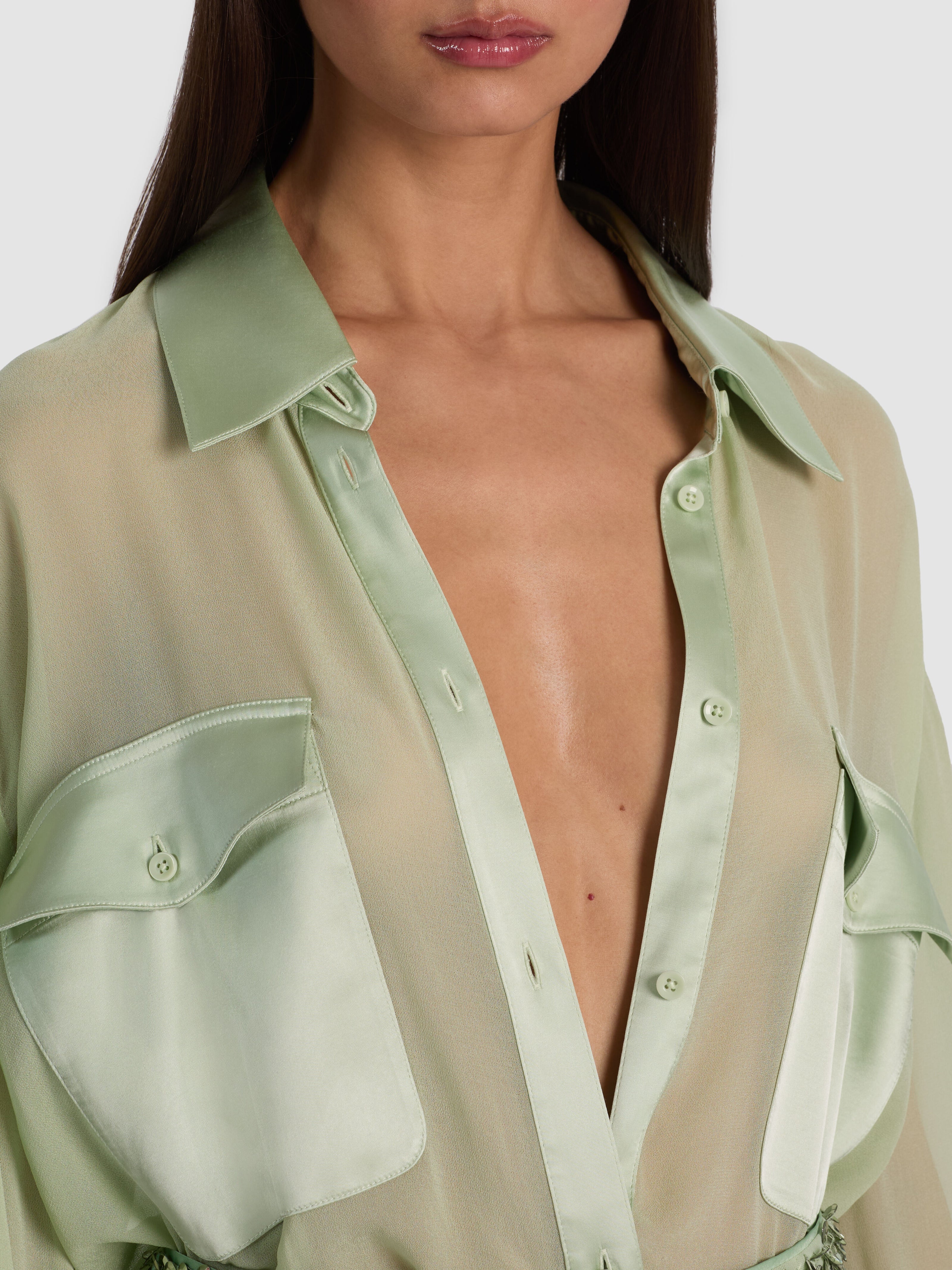 CHEMISE UTILITAIRE AMPLE ET RAFFINÉE-ALICE + OLIVIA