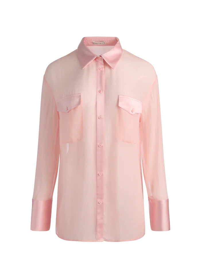 CAMICIA UTILITY AMPIA E RAFFINATA-ALICE + OLIVIA