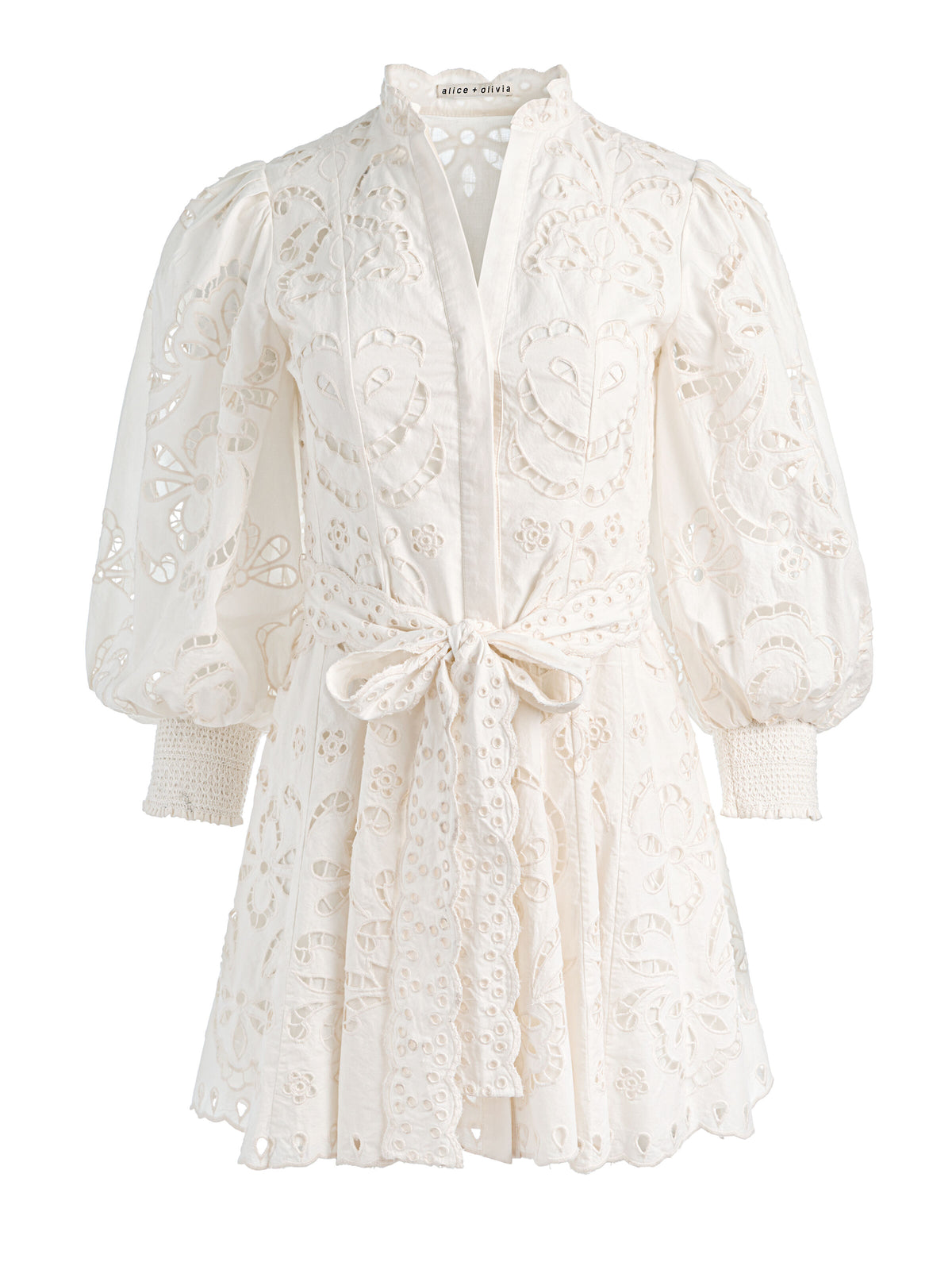 LUCY MINI SHIRT DRESS - OFF WHITE