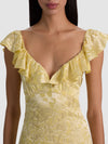 GEMMA MIDI DRESS-BUTTER-ALICE + OLIVIA