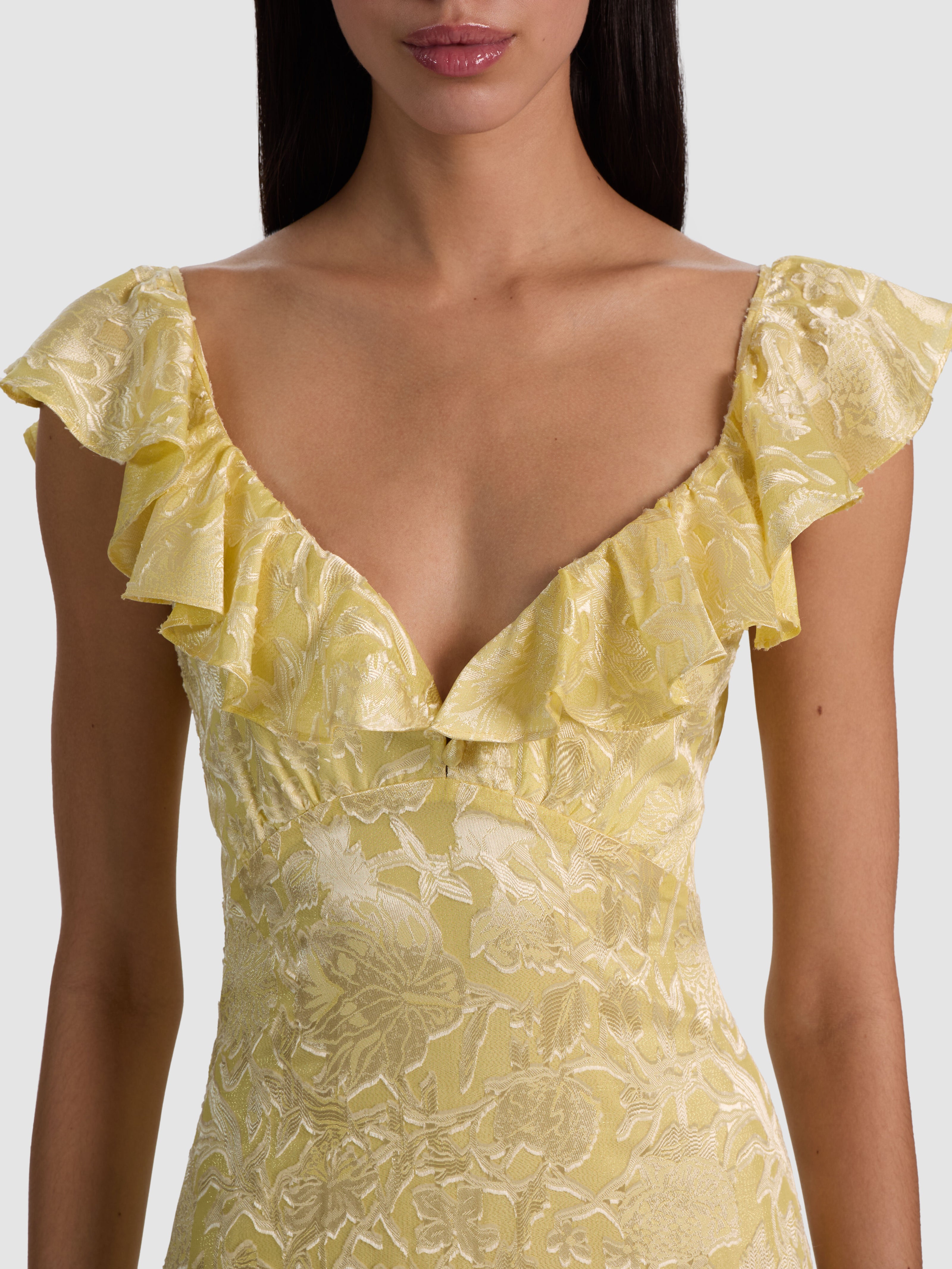 GEMMA MIDI DRESS-BUTTER-ALICE + OLIVIA