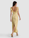 GEMMA MIDI DRESS-BUTTER-ALICE + OLIVIA