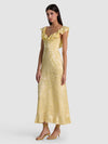GEMMA MIDI DRESS-BUTTER-ALICE + OLIVIA