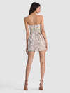 TRUE BABYDOLL DRESS-PALE ENGLISH ROSE/MULTI-ALICE + OLIVIA