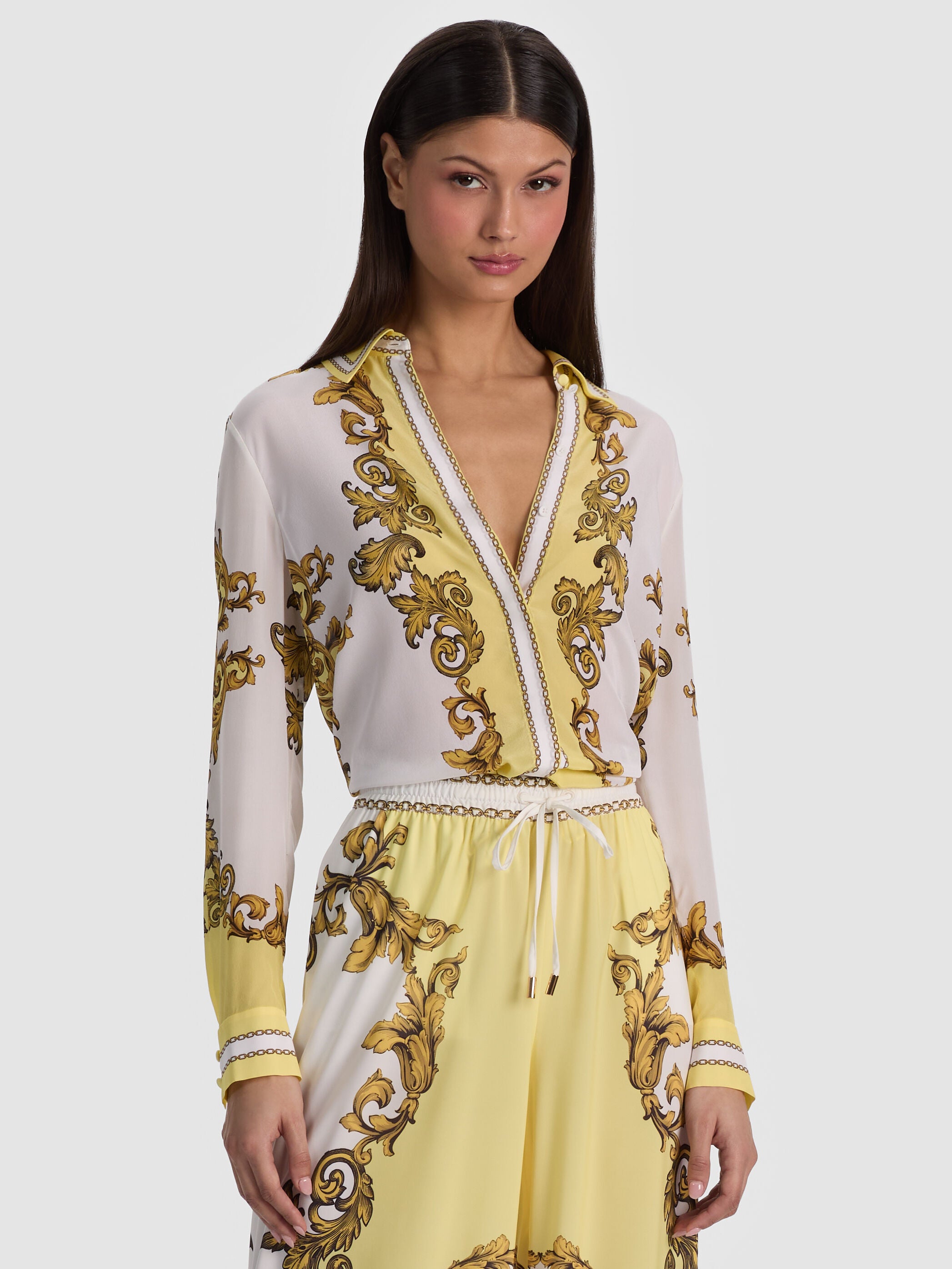 WILLA BLUSA IN SETA-ALICE + OLIVIA