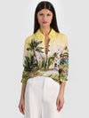 WILLA STACEFACE SILK BLOUSE-PURE PARADISE-ALICE + OLIVIA