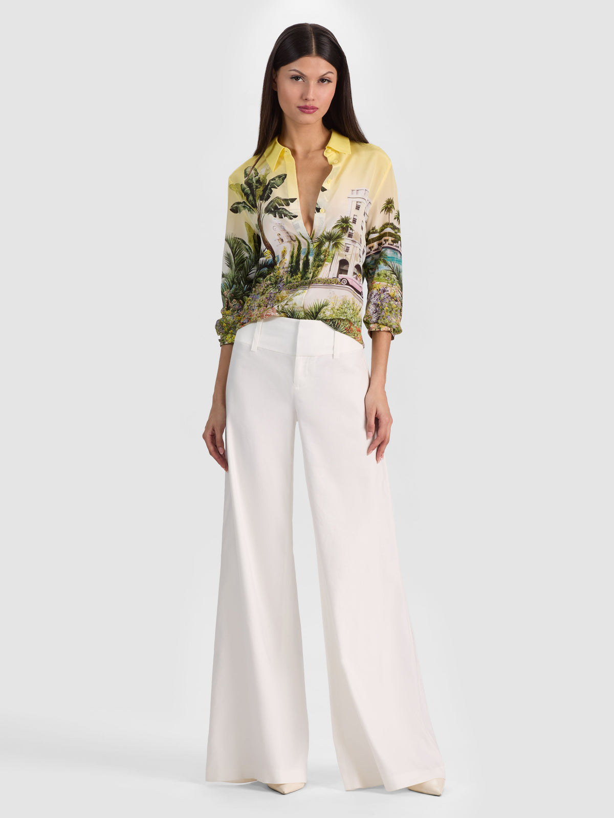 WILLA STACEFACE SILK BLOUSE - PURE PARADISE
