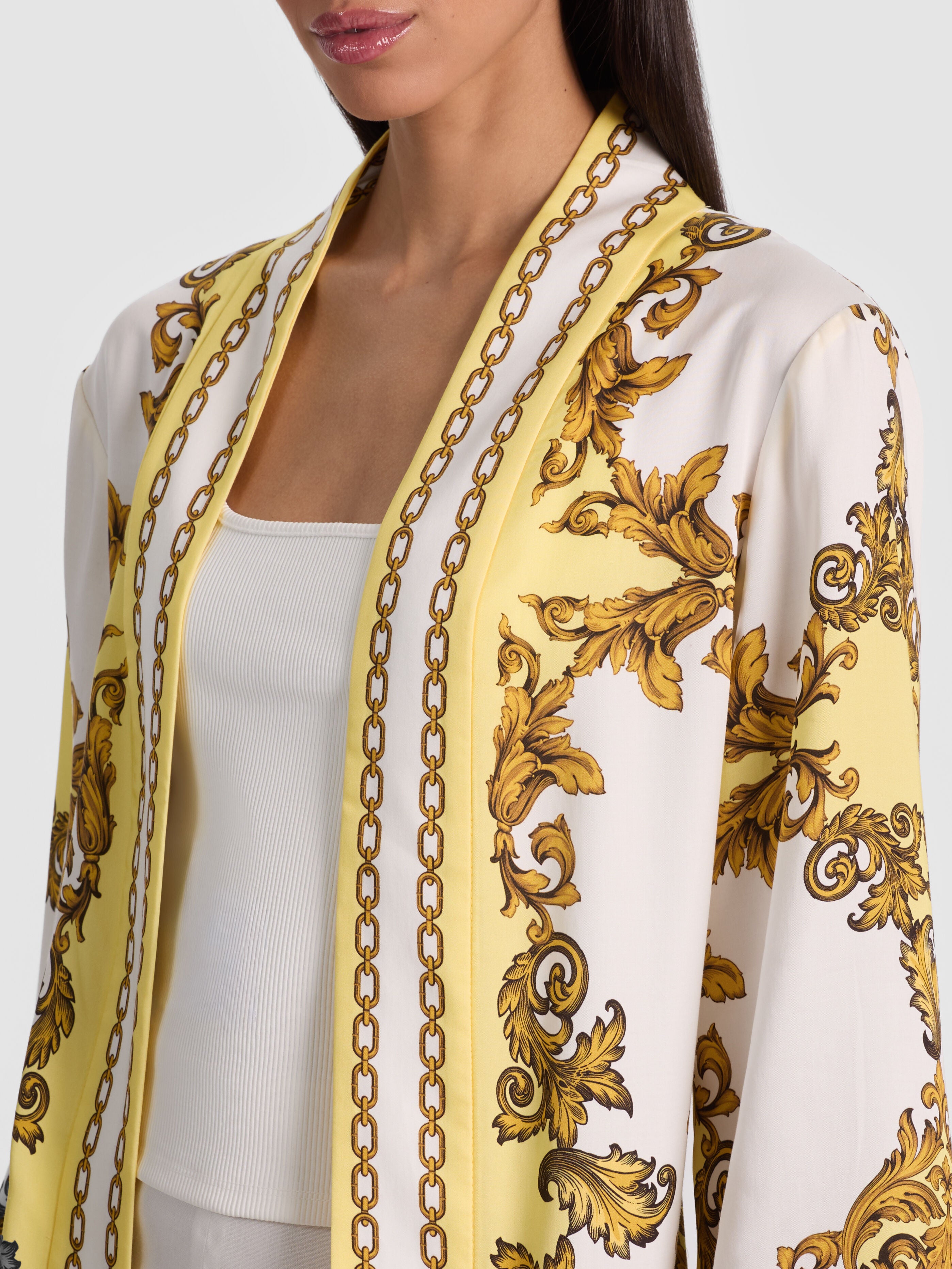 LYNN MID LENGTH ROBE-GOLDEN COAST-ALICE + OLIVIA
