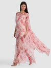 LINN CAPE MAXI DRESS-SEA BREEZE ENGLISH ROSE-ALICE + OLIVIA