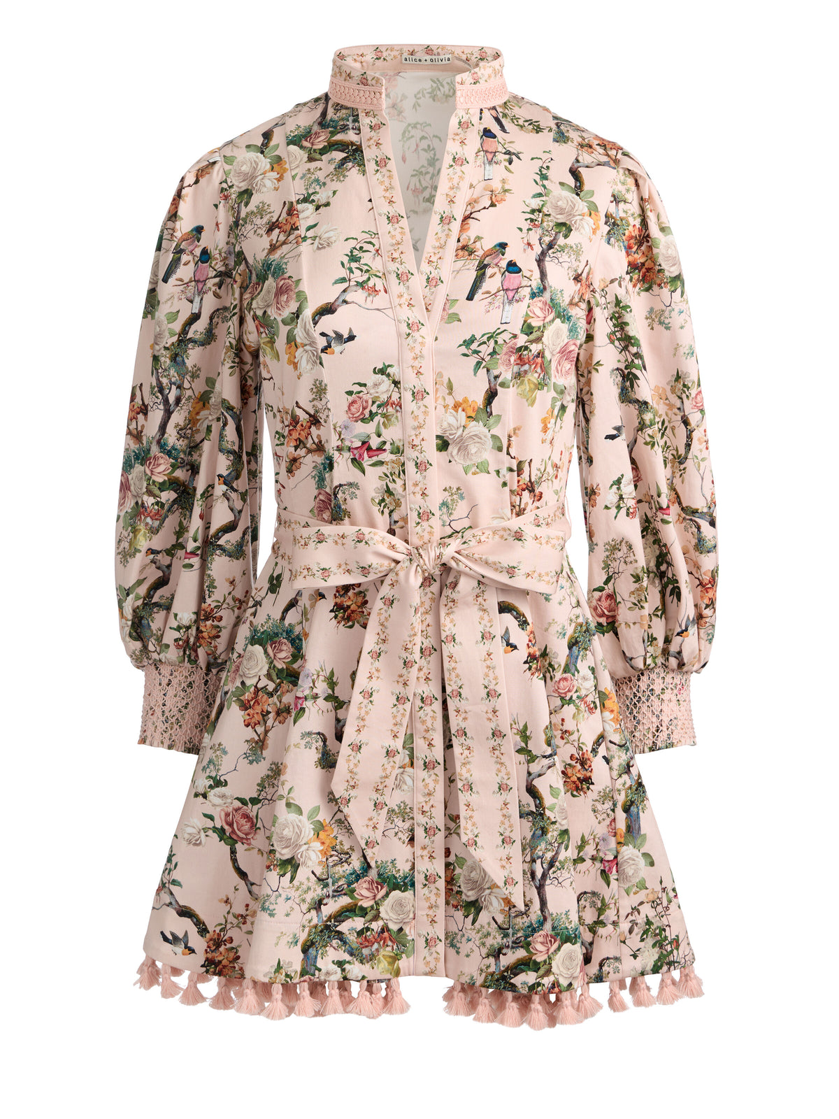 LUCY MINI SHIRT DRESS - SUNSET GROVE ENGLISH ROSE