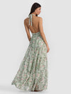MAURA TIERED MAXI DRESS-GARDEN GOSSIP LIGHT SAGE-ALICE + OLIVIA