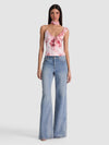 ZELDA RUFFLE TANK WITH SCARF-SEA BREEZE ENGLISH ROSE-ALICE + OLIVIA