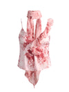 ZELDA RUFFLE TANK WITH SCARF-SEA BREEZE ENGLISH ROSE-ALICE + OLIVIA