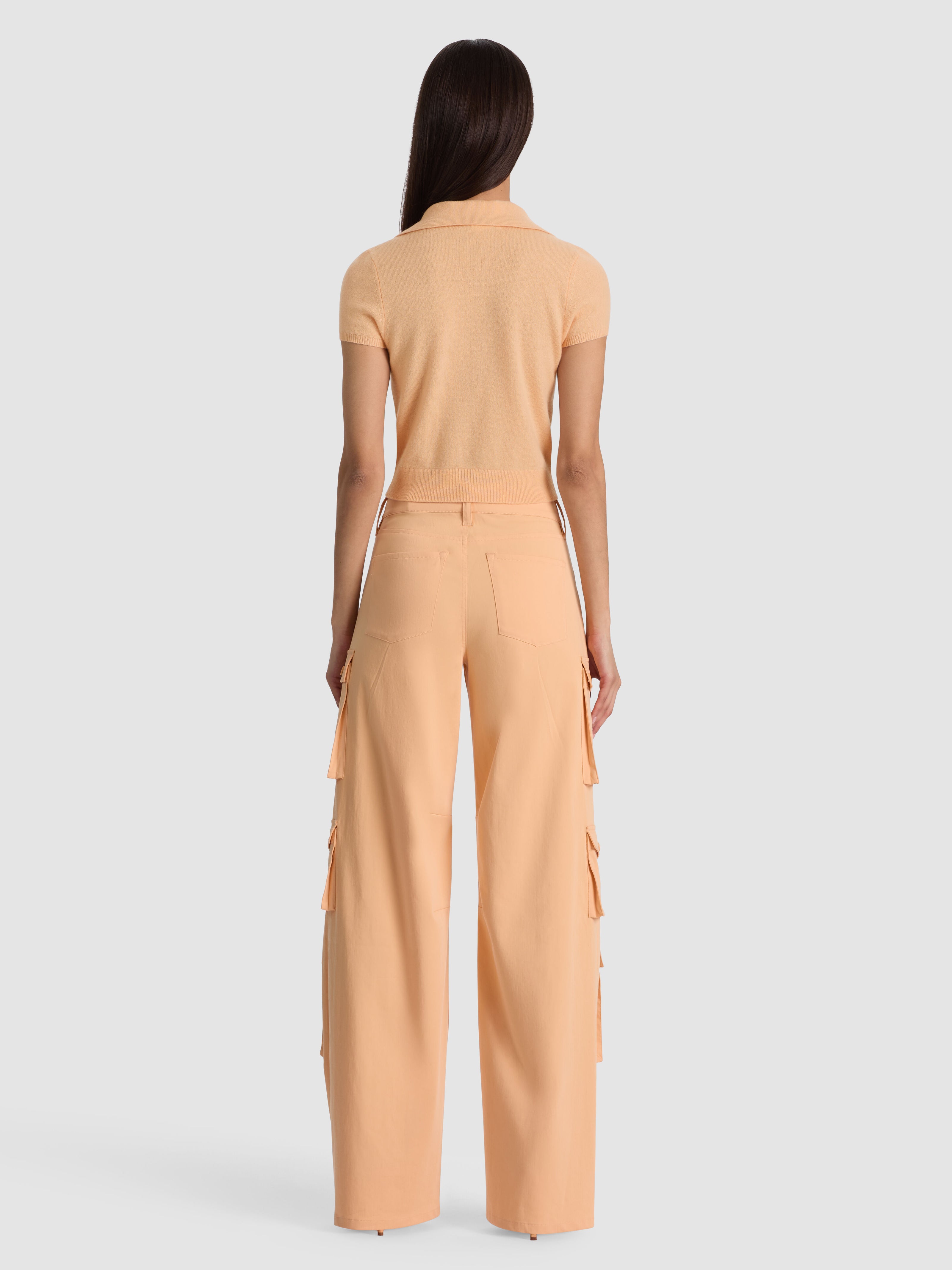OLYMPIA CARGO PANT-LIGHT PEACH-ALICE + OLIVIA
