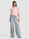 TYLER PUFF SLEEVE TOP-ENGLISH ROSE-ALICE + OLIVIA