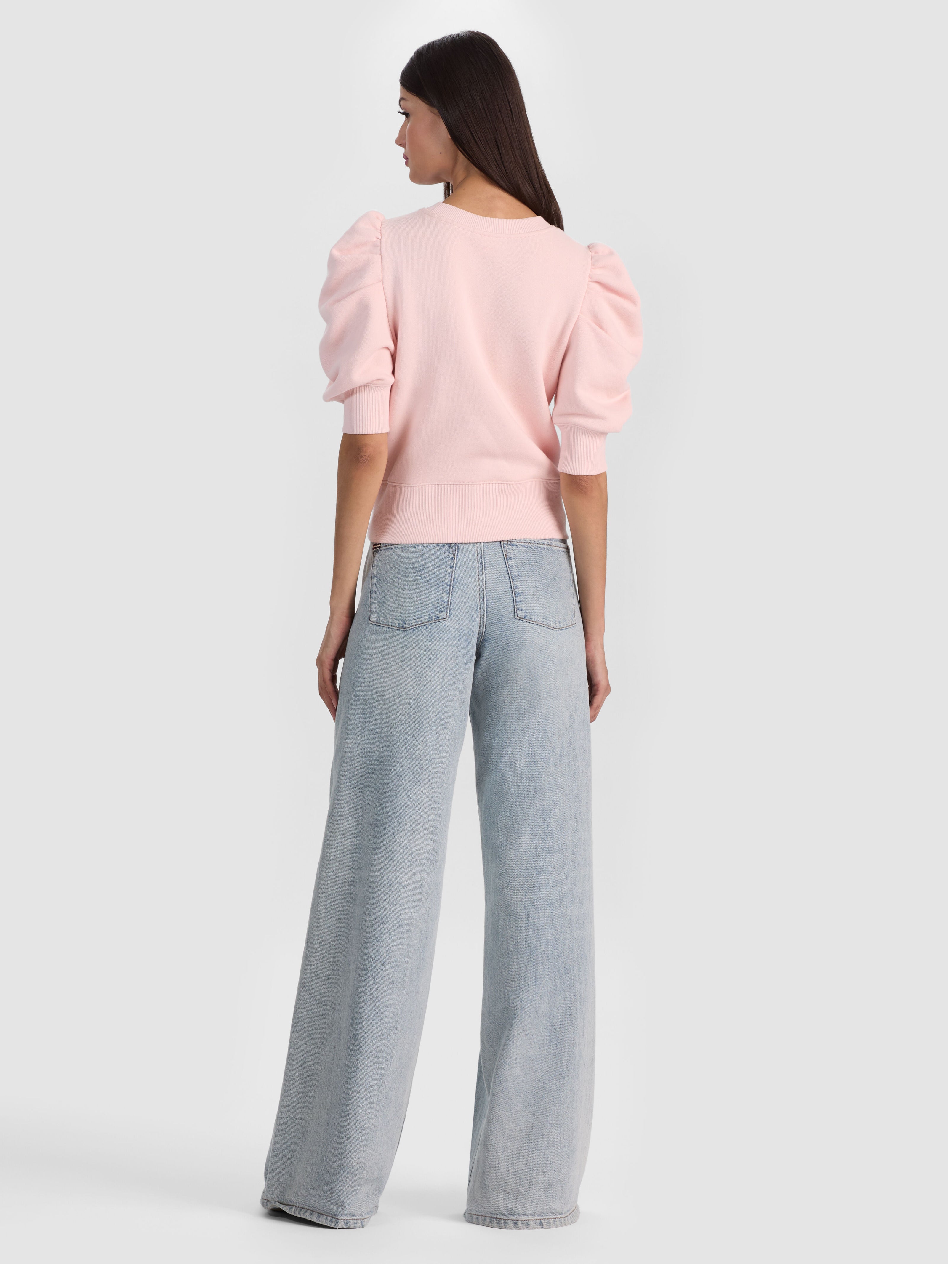 TYLER PUFF SLEEVE TOP-ENGLISH ROSE-ALICE + OLIVIA