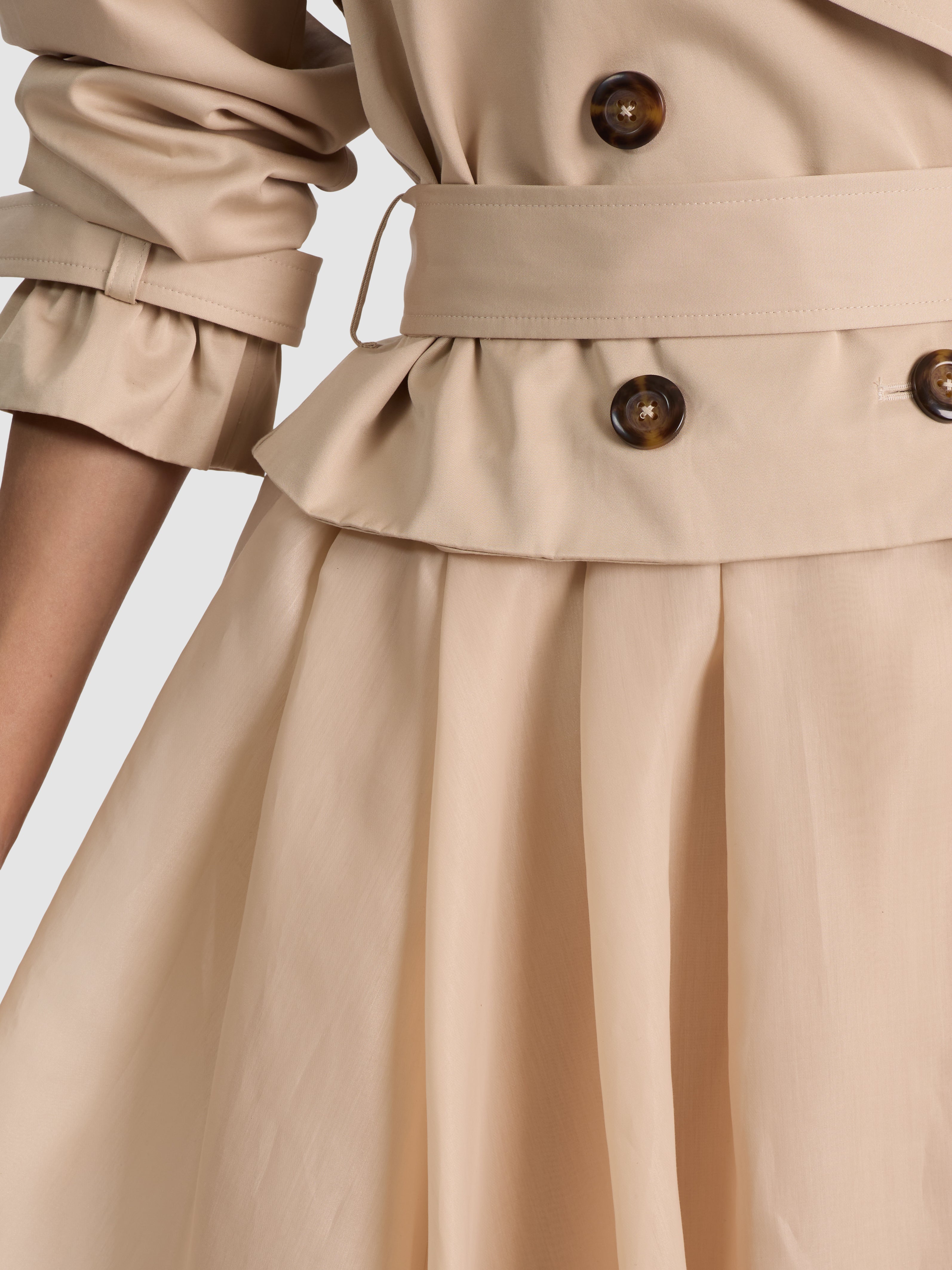 TRENCH-COAT NEVADA TISSU LÉGER ET COULEUR UNIE-ALICE + OLIVIA