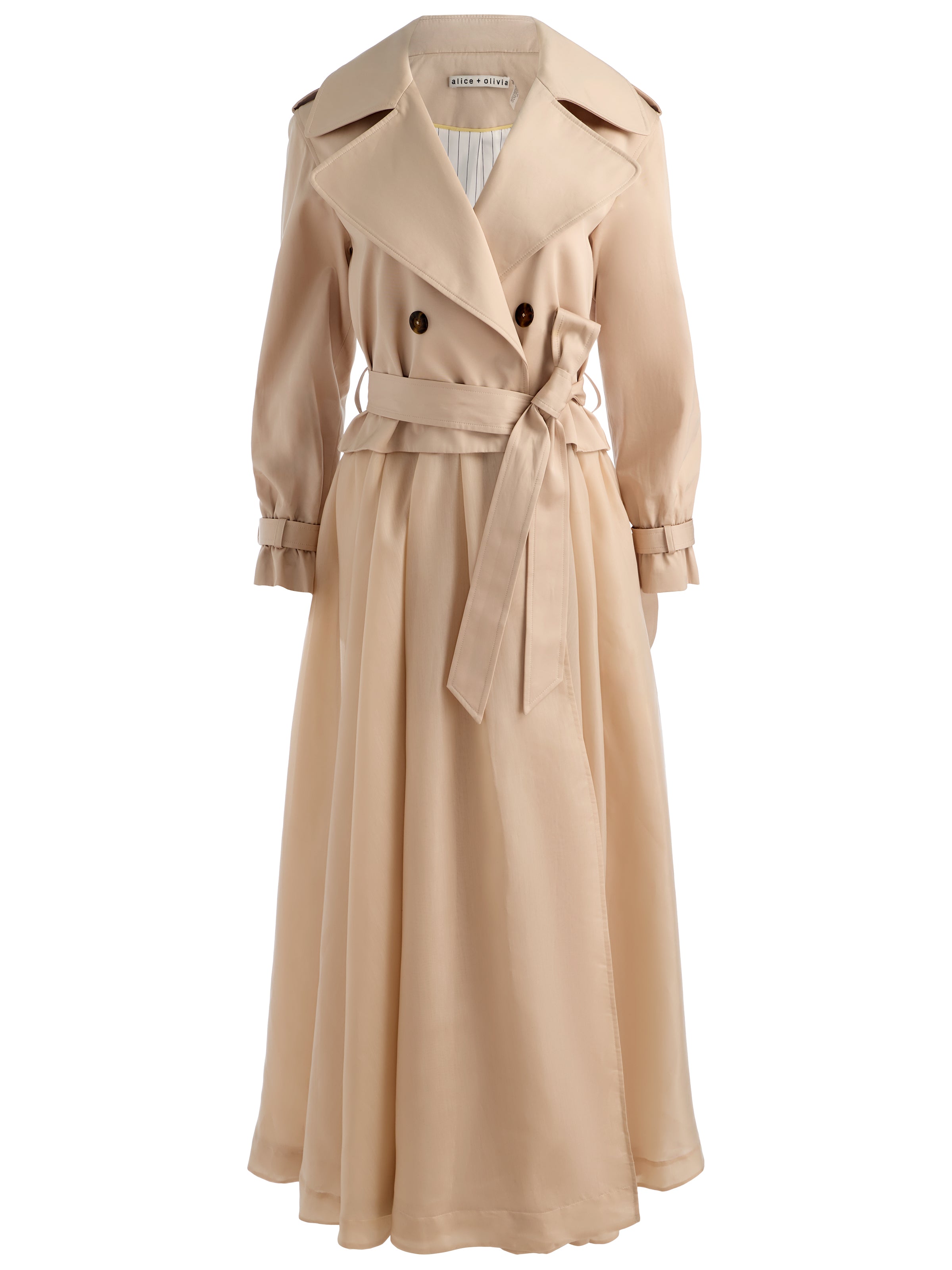 TRENCH-COAT NEVADA TISSU LÉGER ET COULEUR UNIE-ALICE + OLIVIA