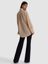 FINELY OVERSIZED UTILITY SHIRT-SAND-ALICE + OLIVIA
