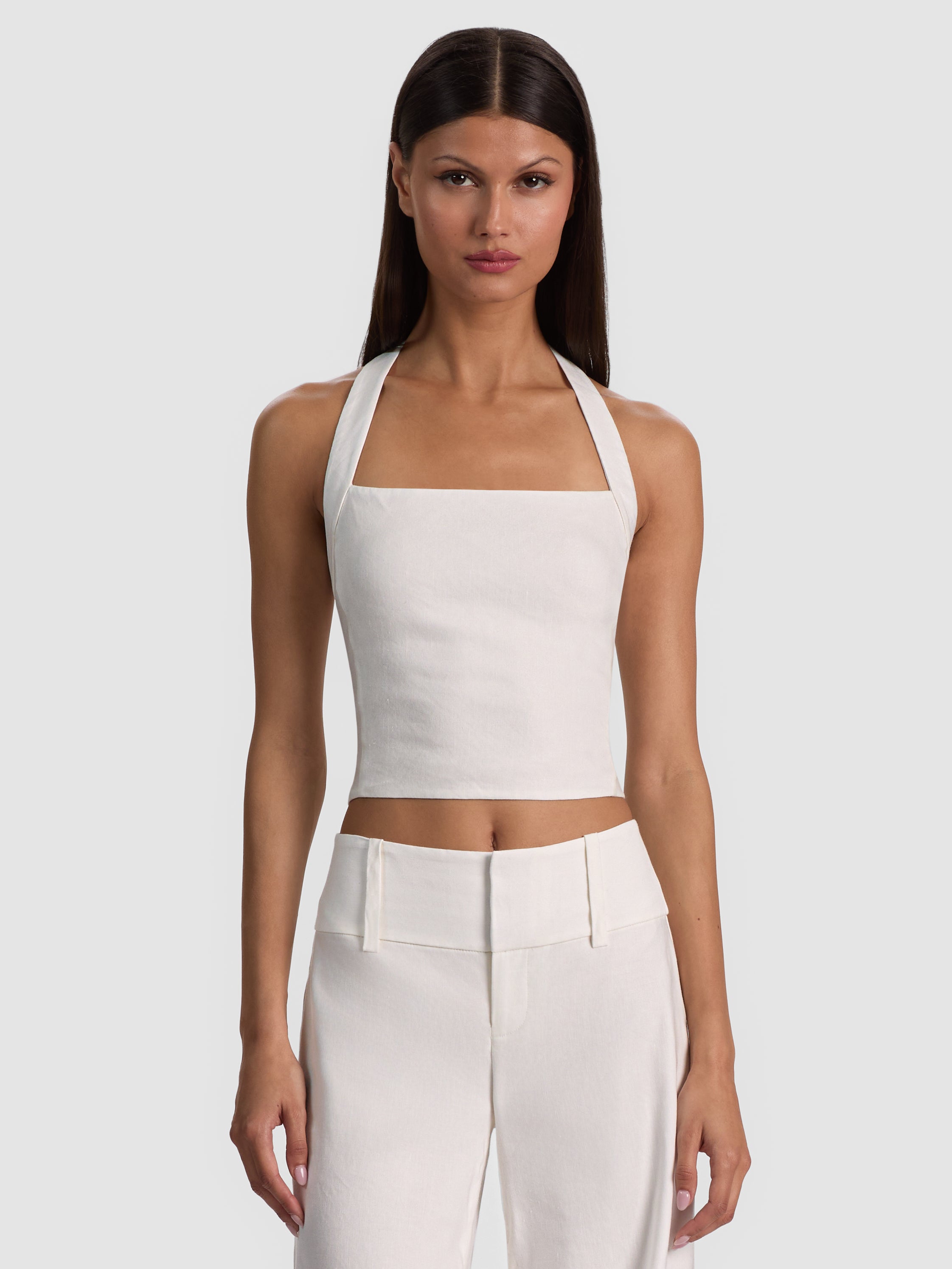TOP CORTA ALL'AMERICANA FIONA-ALICE + OLIVIA