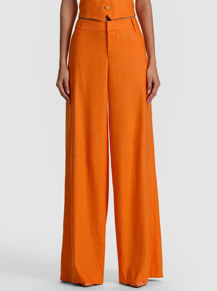 STU BAGGY PANT-ORANGE PEEL-ALICE + OLIVIA