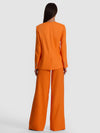 CORBIN COLLARLESS ANGELED BLAZER-ORANGE PEEL-ALICE + OLIVIA