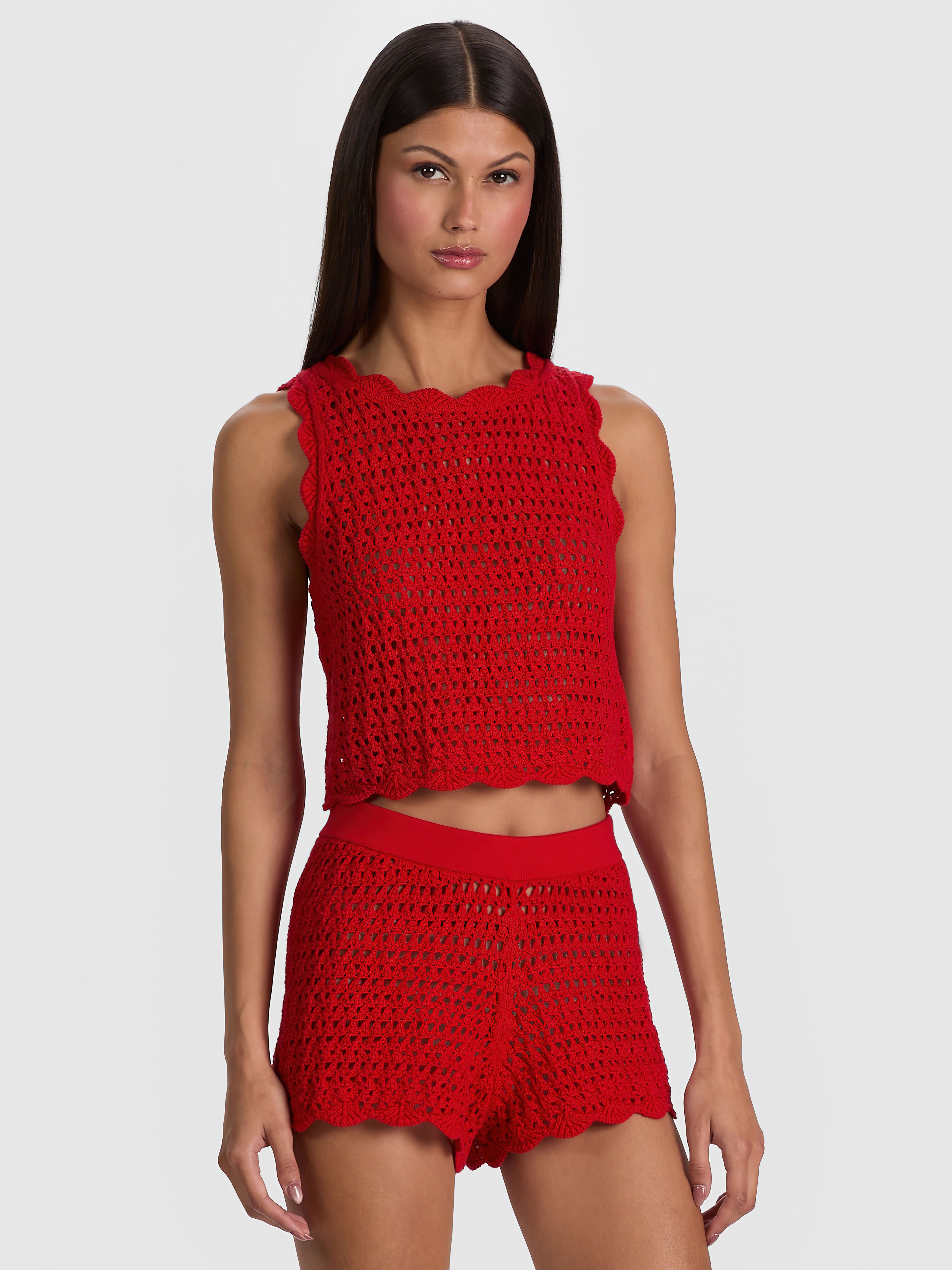AMITY CROCHET TANK-CHILI PEPPER-ALICE + OLIVIA