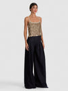 NICOLETTE SEQUIN TANK-SAND/GOLD-ALICE + OLIVIA