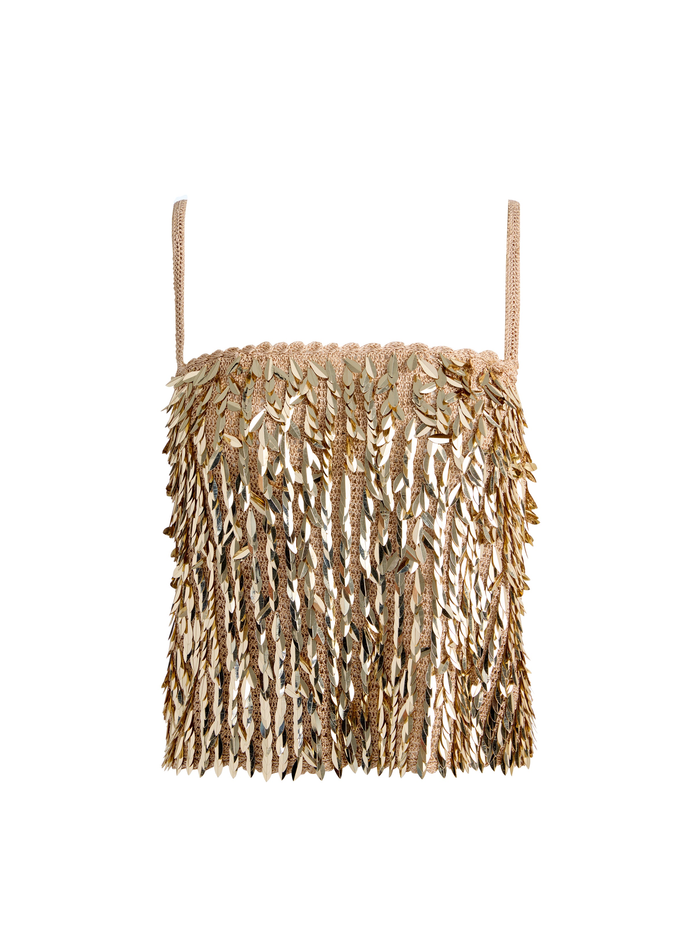 NICOLETTE SEQUIN TANK-SAND/GOLD-ALICE + OLIVIA