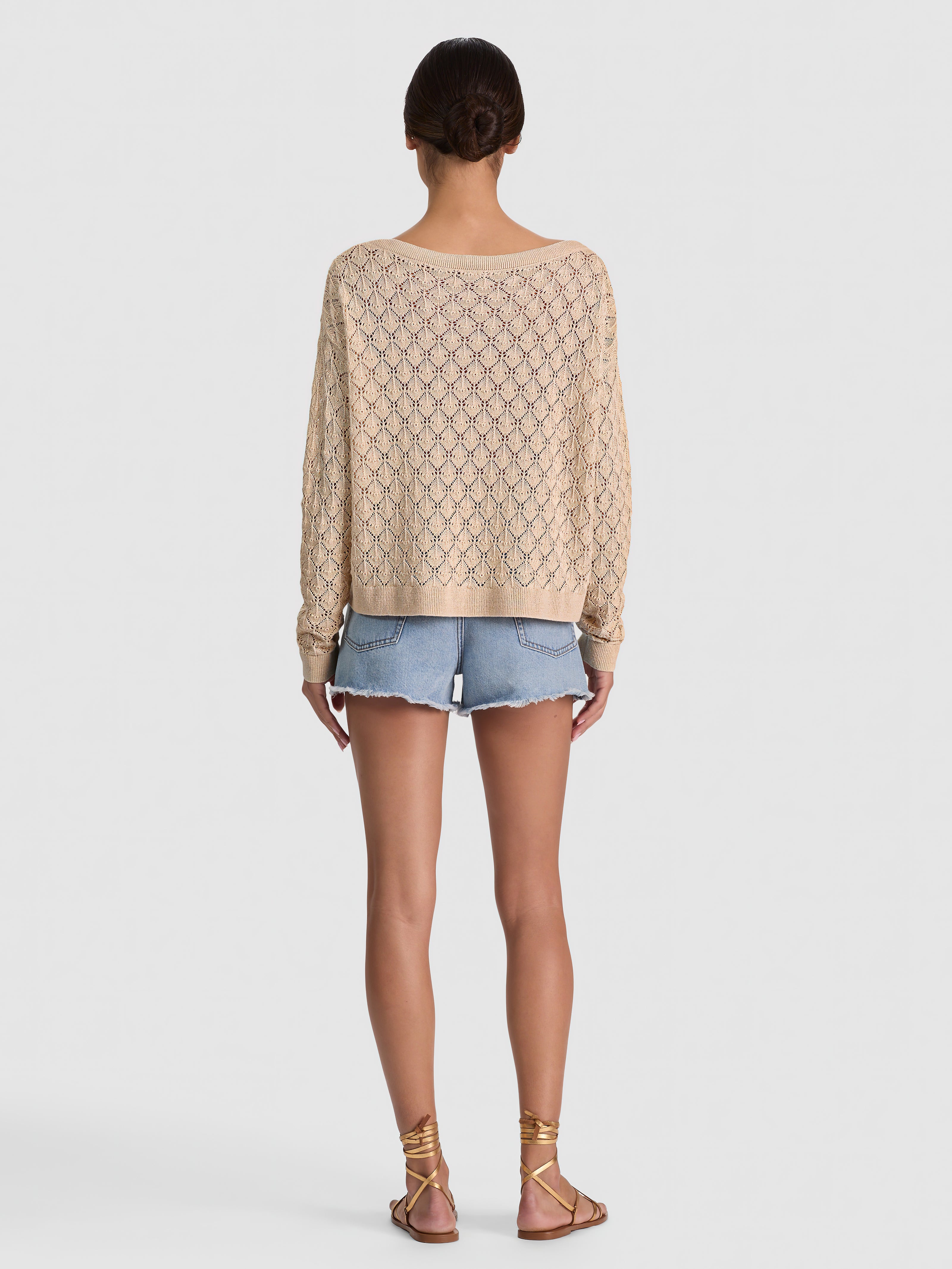 LEXI OFF THE SHOULDER PULLOVER-SAND-ALICE + OLIVIA