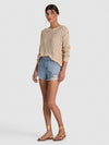 LEXI OFF THE SHOULDER PULLOVER-SAND-ALICE + OLIVIA