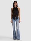 GRETA HALTER TIE BK TOP FOULARD-ALICE + OLIVIA