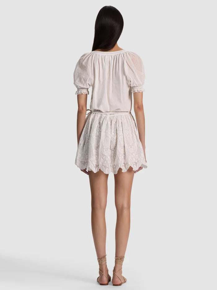 Alice + Olivia Thalia Tunic Dress | Off White | Woven