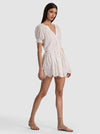 THALIA PUFF SLV BTN DWN TUNIC DRESS-BLUE IRIS-ALICE + OLIVIA