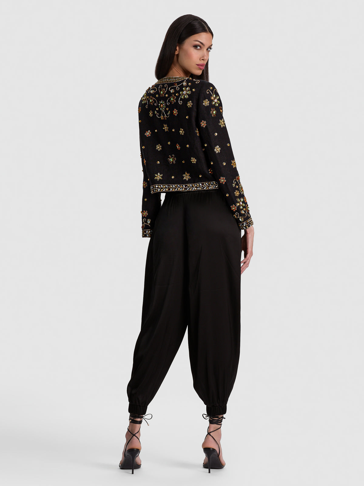 KIDMAN EMBELLISHED JACKET-BLACK/MULTI-ALICE + OLIVIA