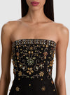 NINA EMBELLISHED MIDI DRESS-BLACK/MULTI-ALICE + OLIVIA