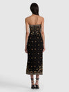 NINA EMBELLISHED MIDI DRESS-BLACK/MULTI-ALICE + OLIVIA