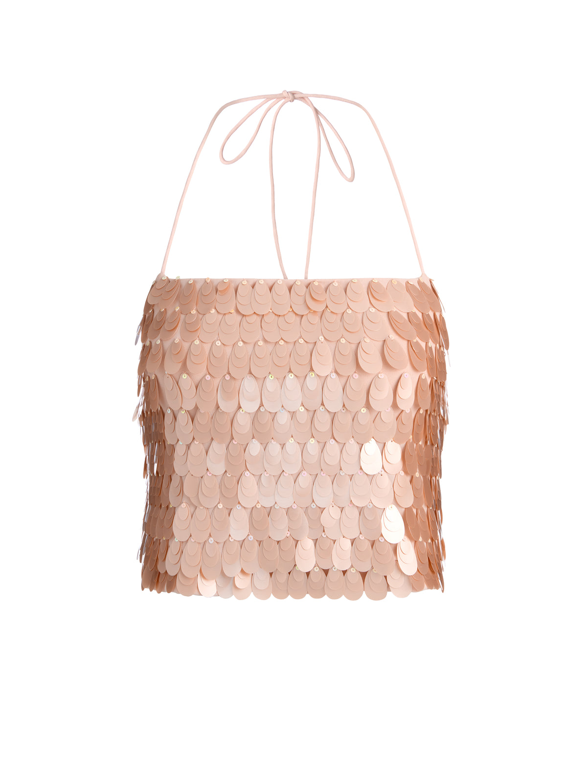 GRAZI PAILLETTE TOP - ROSE TAN