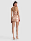 MACE PAILLETTE MINI SKORT-ROSE TAN-ALICE + OLIVIA