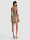 NINA EMBELLISHED MINI DRESS-CHAMPAGNE/GOLD-ALICE + OLIVIA