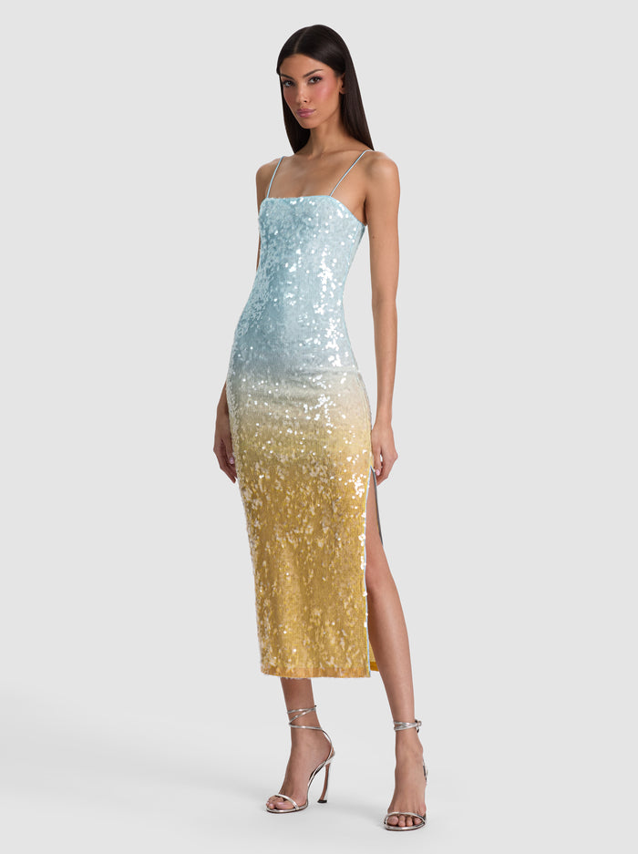 FIFI SEQUIN MIDI DRESS