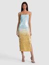 FIFI SEQUIN MIDI DRESS-CLEAR SKIES-ALICE + OLIVIA