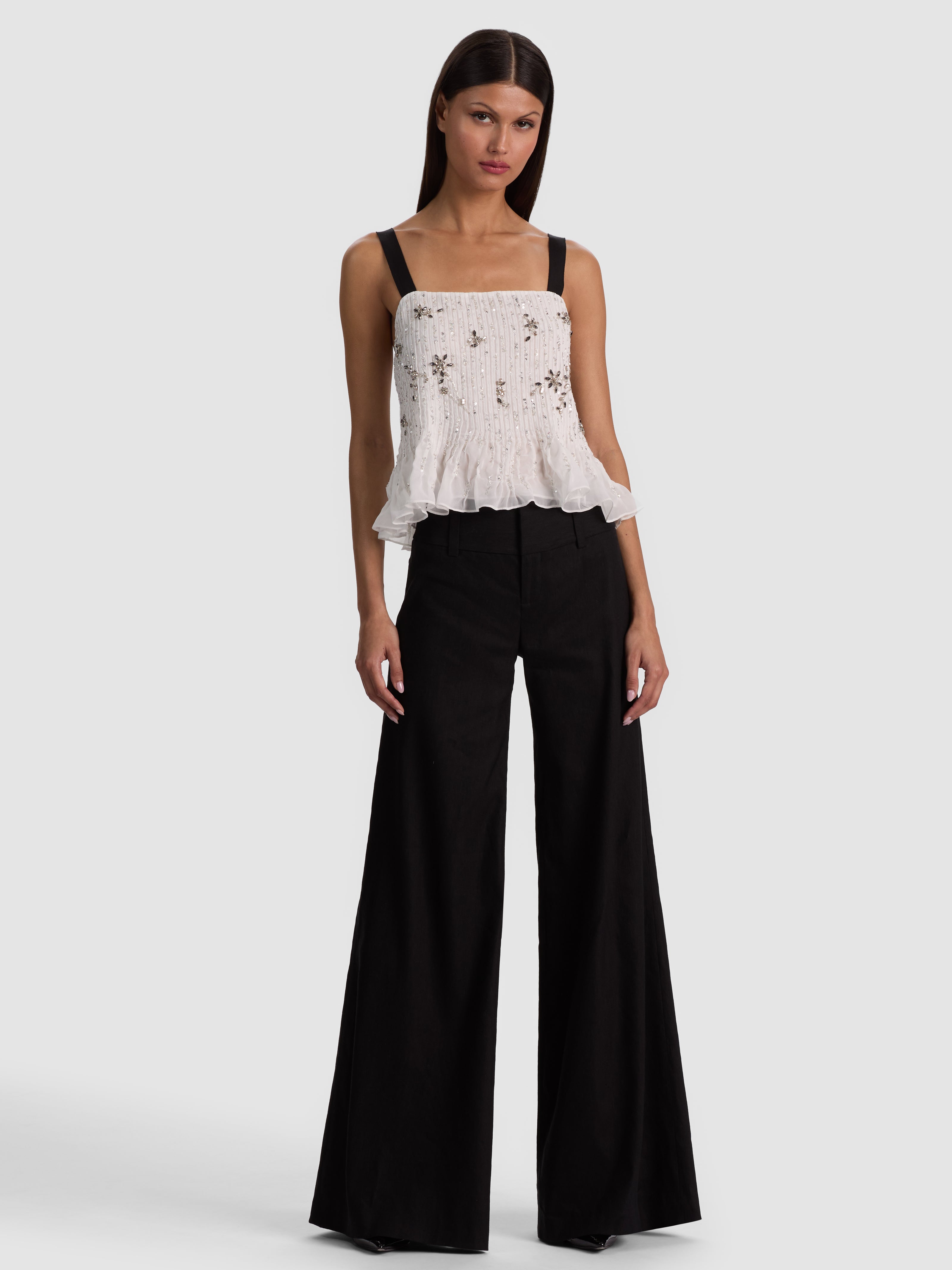 LINNEA EMBELLISHED TANK-OFF WHITE-ALICE + OLIVIA