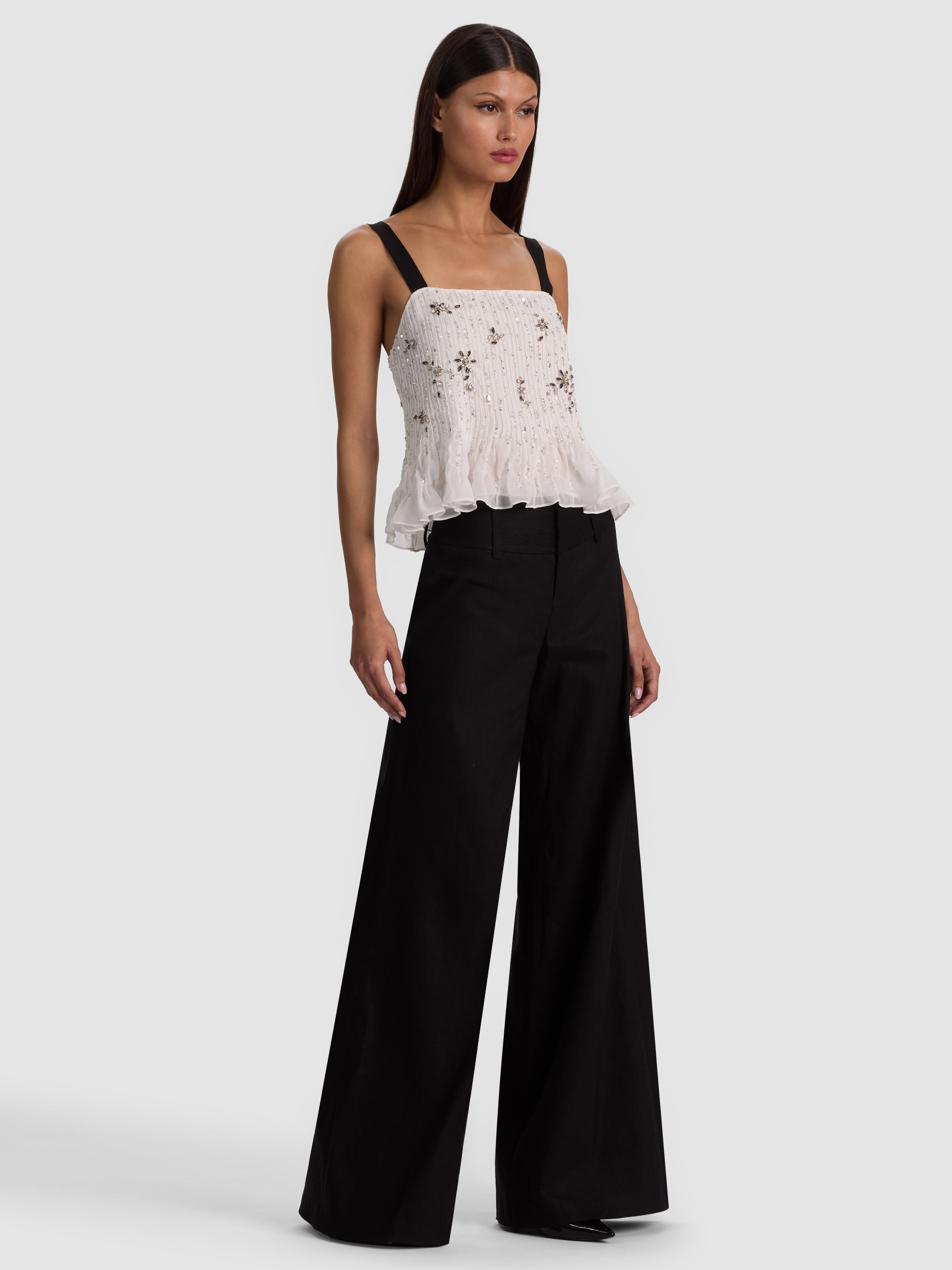 LINNEA EMBELLISHED TANK-OFF WHITE-ALICE + OLIVIA