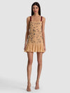 LINNEA EMBELLISHED MINI DRESS-LIGHT PEACH-ALICE + OLIVIA