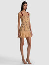 LINNEA EMBELLISHED MINI DRESS-LIGHT PEACH-ALICE + OLIVIA