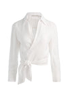 HANNON WRAP TOP-OFF WHITE-ALICE + OLIVIA