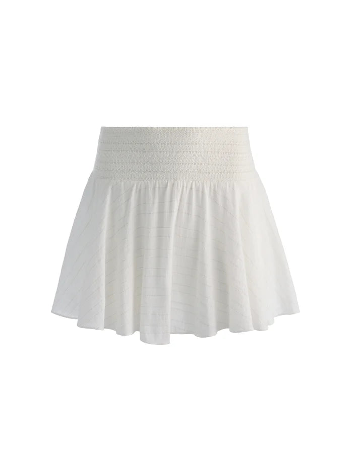 SKYLAR MINI SKORT - OFF WHITE